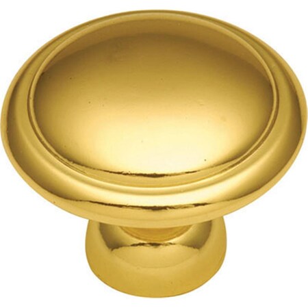 Hd Conquest 1.38 in. Cabinet Knob- Polished Brass BWP14848 03